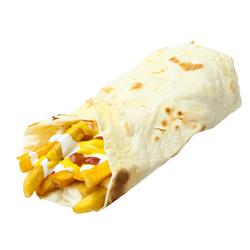 French Fries Wrap (Pita Bread)