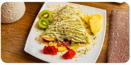 Pistachio Fruits Crepe - The Chef Signature