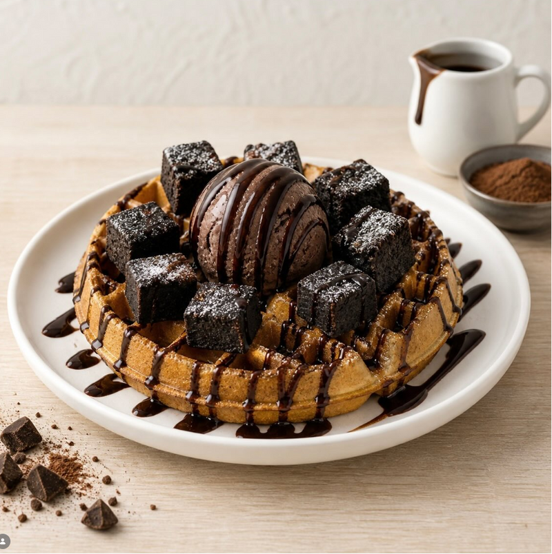 Brownie Waffle - The Chef Signature
