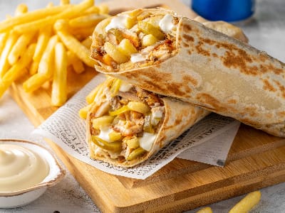 Chicken Shawarma Wrap (Pita Bread) - The Chef Signature
