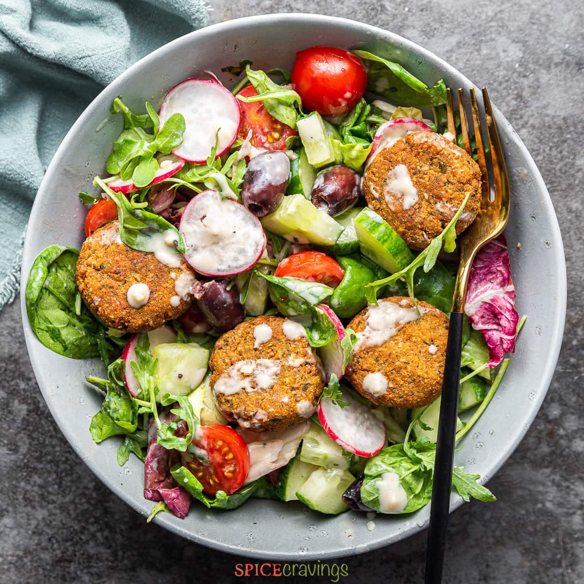 Falafel over Salad - The Chef Signature
